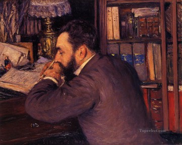Gustave Caillebotte Painting - Portrait of Henri Cordier Gustave Caillebotte